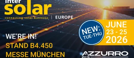 ZCS Azzurro a Intersolar Europe 2026: l'ecosistema energetico intelligente protagonista a Monaco-Monaco di Baviera, 23-25 giugno 2026 - Padiglione B4, Stand 450